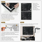 SIGNWIN 36"x46" Extra Large Framed Wall Art Monochrome Fish Silhouettes Illustration for Home Living Room Bedroom Decor (Frame Assembly Required)