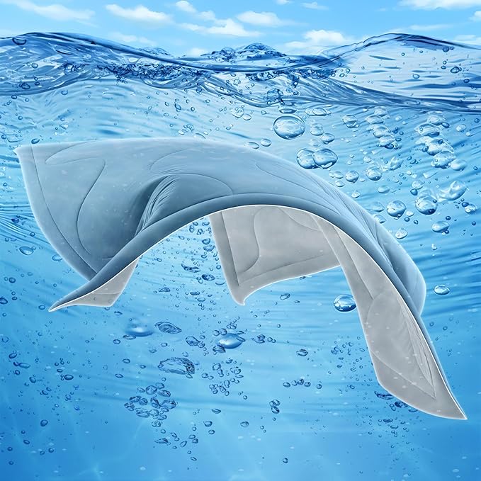 Cooling Comforter King Size, Double-Sided Cooling Blanket for Hot Sleepers & Night Sweats, Arc-Chill Q-Max > 0.4 Breathable Ice Blanket, Lightweight Cold Comforter (108''x90'', Light Blue)