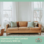 Trendy Home 20x20 Throw Pillow Insert (Set of 2, White) Bed and Couch Pillows Stuffer Hypoallergenic, Decorative Home Indoor Outdoor Sofa Pillow Filler (Machine Wash, 2 Pack)