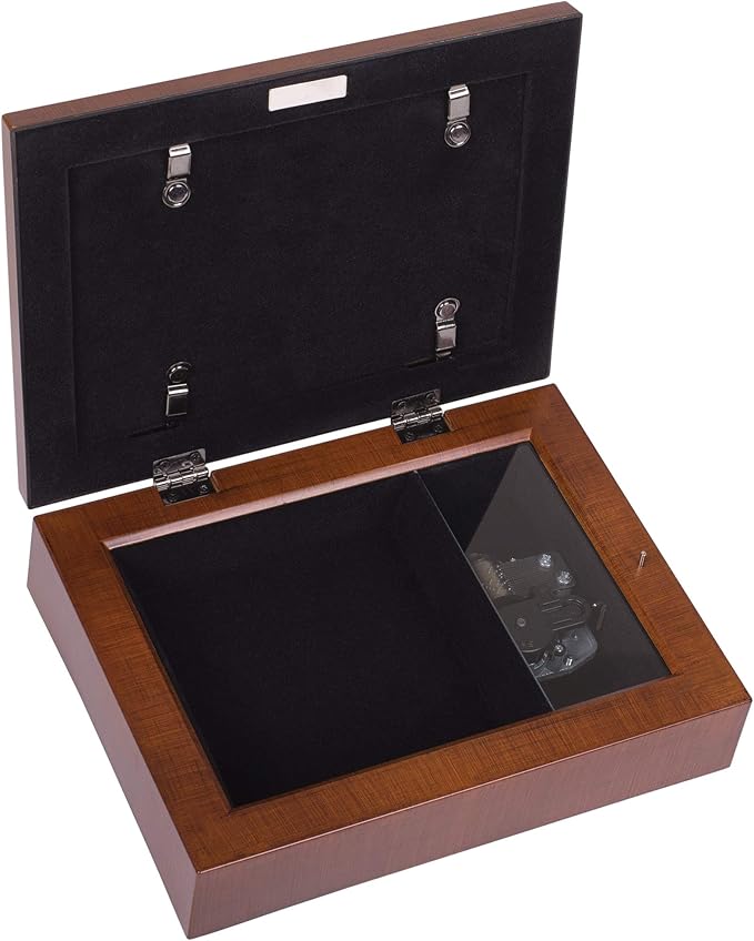 Mary Undoer of Knots Wood Finish Jewelry Music Box Plays Ave Maria