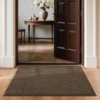 COSY HOMEER-Door-Mat 24"x36" Non Slip Absorbent Entryway Rugs Dirt Trapper Doormats Washable Entrance Mats Low Pile Welcome Floor Mat for Front Back Door and Entry Mats,Brown