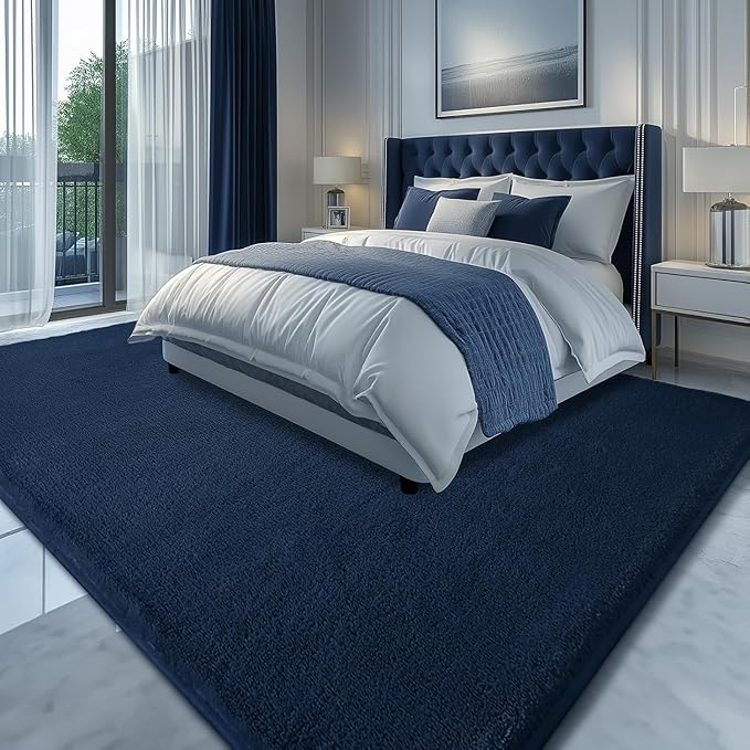 Sour Lemon 10x14 Area Rugs for Living Room, Soft Large Area Rug Fluffy Rugs for Bedroom，Machine Washable Area Rug Non Slip Carpet Rug for Living Room Playroom Kids Room Home Decor