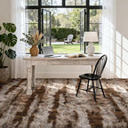 8x10 Ft Extra Large Shag Rugs for Living Room, Tie Dyed Ultra Soft Fluffy Furry Area Rugs for Bedroom Indoor Floor, Aesthetic Carpet for Kids Home Decor (Khaki)