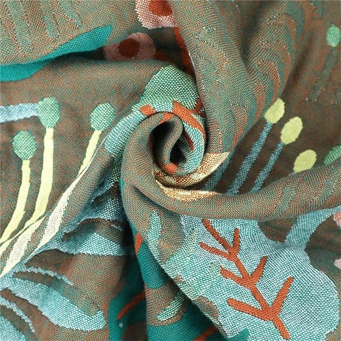 MSGKV 100% Cotton Throw Blanket for Couch Bed Sofa, Cotton Quilt Coverlet Reversible Mudcloth Throws, Soft Cozy Farmhouse Blankets 60''x 80'' Tiger Print Blanket for All Seasons