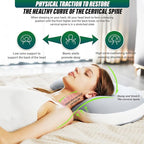 Ergonomic Memory Foam Cervical Pillow for Neck and Shoulder Pain Relief, Contour Design for Side and Back Sleepers, Orthopedic Bed Pillow with Breathable Cover, Odor-Free [Pink]