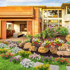 20 Bundles Artificial Flowers for Outdoors, UV Resistant Fake Plants Flowers Greenery Shrubs Plants for Decoration Outside Plants Hanging Planter Home Garden Decor