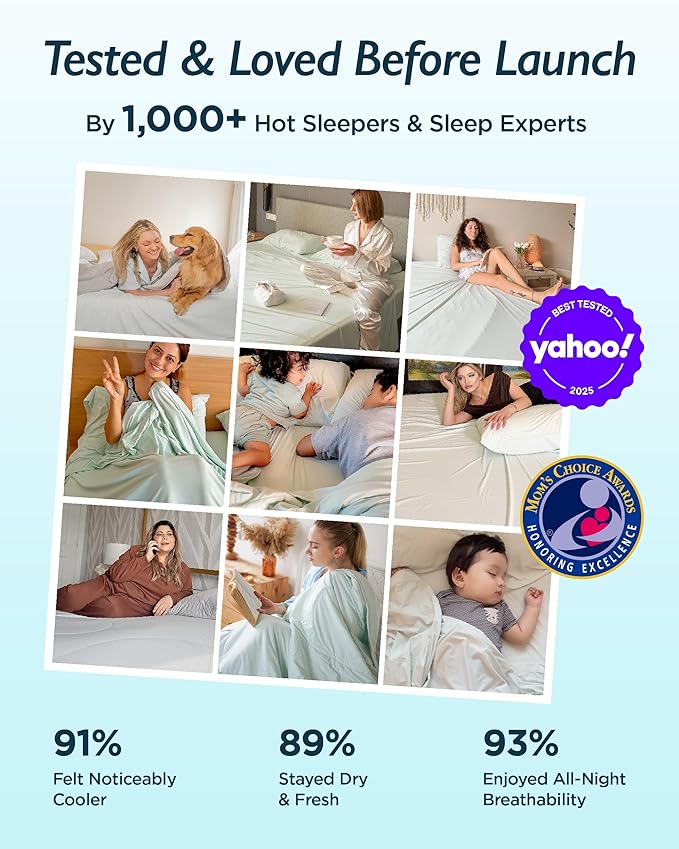 Breescape Cooling Comforter Throw Size - BlendTek™ Q-Max>0.46 Tech, Breathable Blanket for Hot Sleepers & Night Sweats Relief, Premium Lightweight Summer Bedding, 52x72 Inches, Misty Gray