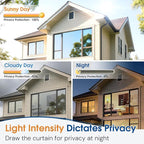 Homein One Way Privacy Window Film with Tool Window Tint for Home See Out Not in Heat Control Sun Blocking Mirror Reflective Anti UV Covering Static Cling No Glue Sliver 17.5 x 157.4 inch