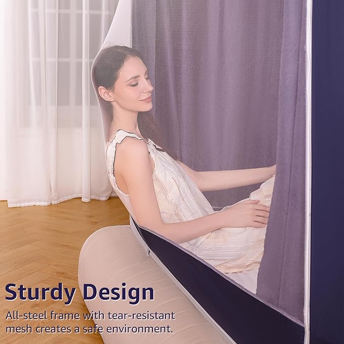 King Bed Tent for Kids Adults,King Size Canopy Bed Curtains,Mosquito net for Bed