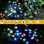 Solar Garden Lights Garden Decor, Solar Flowers Outdoor Decorative,2Pack 40LED Fairy Lights Outdoor Garden Waterproof for Outside Yard,Lawn,Patio,Pathway Decorations Gardening Gifts
