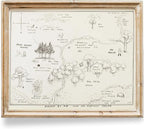 Winnie The Pooh Hundred Acre Wood Map - 11x14 Art Print (Unframed) | Neutral Nursery Decor | Kids Bedroom Wall Decor | A. A. Milne | Boys Room or Girls Room Artwork | Vintage Original Drawing