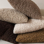 Foindtower 2 Pieces 18x18 Inch Dark Brown, Faux Fur Throw Pillow Cover Accent Sherpa Furry Pillow Covers Fuzzy Soft Pillowcases Cozy Sheepskin Decorative Fleece Cushion Case for Bed Couch Living Room