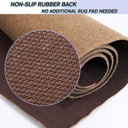 Custom Size Backed Non-Slip Area Rugs Runner, Easy Clean, Waterproof Runner Rugs for Hallway Entryway, Kitchen, Laundry, 3FT x 75FT, Beige