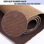 Custom Size Backed Non-Slip Area Rugs Runner, Easy Clean, Waterproof Runner Rugs for Hallway Entryway, Kitchen, Laundry, 2FT x 31FT, Beige