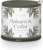 ILLUME Vanity Tin Candle, Balsam & Cedar (Pack of 6)