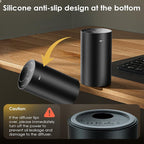 Waterless Essential Oil Diffuser, Portable Aromatherapy Diffuser, Mini Scent Machine, Battery Operated, 1/4/8-Hour Timer, 20ml Capacity, 3 Mist Levels for Home, Car, Room Office,No included oil(Black)