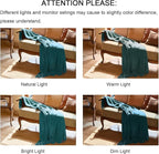 lifein Throw Blanket for Couch, Soft Boho Decor Bed Throw,Cozy Teal Knitted Chenille Small Farmhouse Lightweight Throw for Spring(Teal,50 * 60")