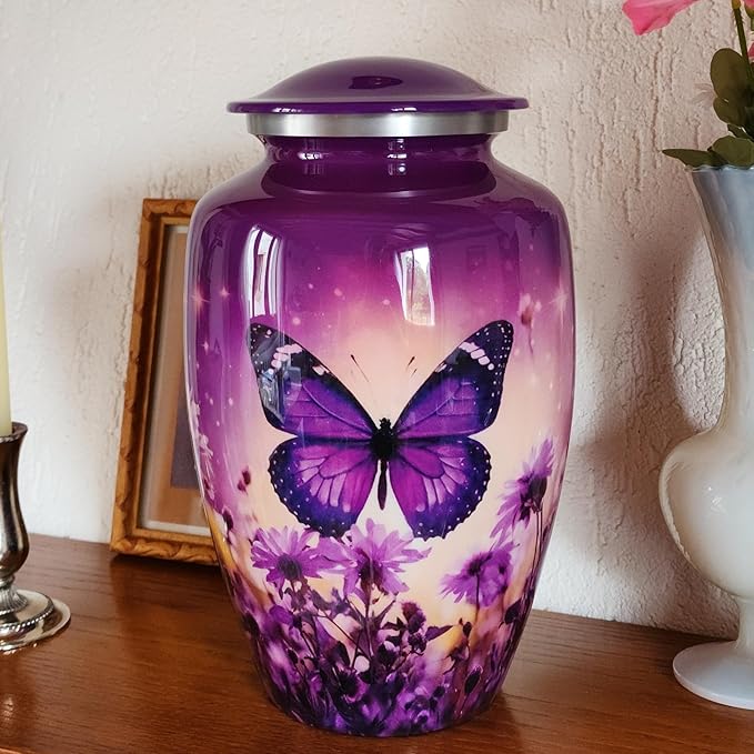Olivia Memorials Butterfly Urn for Ashes Women - Cremation Urns for Adult Female Human - Large Urns for Mom