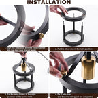 MO&OK Chandelier Vintage Pendant Light Fixture, Wood Color Farmhouse Wooden Metal Chandeliers, Open Frame Hanging Lighting for Diningroom,Bar, Entrance Hall, Kitchen Island H10.6 xD6.7-1 Light