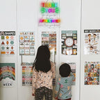 WLHOPE Thank You Appreciated Neon Sign Dimmable Led Signs for classroom Wall Decor Neon Lights USB Powered Acrylic Sign for living room bedroom office teacher's day kids gift Decoration12.6*14.96 inch