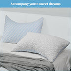 Bafode Memory Foam Pillows Queen Size Set of 2 Cooling Bed Pillow 2 Pack Shredded Memory Foam Pillow for Sleeping 20x30