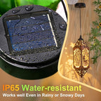 2Pack AA 600Mah Solar Lights Replacement Top for Outdoor Lantern Lights Waterproof for Garden, Yard,DIY Birthday Gifts Decorations