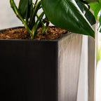 XBrand Modern 28-Inch Square Planter, Modern Tapered Planter Perfect for Indoor & Outdoor, Patio Décor, Set of 2