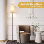 SUNMORY Floor Lamps for Living Room/Bedroom/Office, Standing Lamp with LED Bulb, 3 Color Temperature Tall Lamp, Suitable for Modern/Boho/Farmhouse and Other Home Decor Styles, Brown Floor Lamp