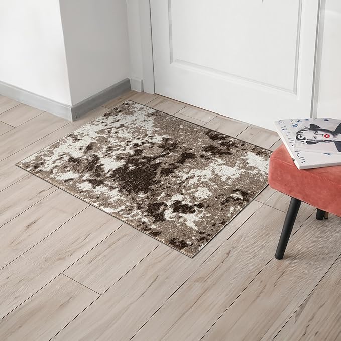 Keen Home Design Area Rugs - 2x3 Non-Shedding, Abstract Rugs for Kitchen, Living Room, Bedroom, Dining Room, Entryway - Size: 2' x 3', Multi