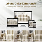 Couch Cover Boho for Dogs Washable Mocha Couch Covers for 2 Cushion Couch, Chenille Sectional Couch Covers L Shape Sofa Cover, Furniture Protector for Kids, Pets, Mocha 91" X134"