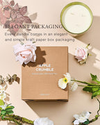 M&SENSE Garden Rose Scented Candle 35oz 150H Burn Time Long Lasting, 3-Wick Natural Aromatherapy Candle Highly Scented, Home Fragrance Housewarming Gifts