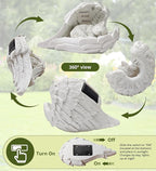 Pet Cat Solar Garden Memorial Statue – Outdoor Resin Angel Kitty with Solar Light, Guardian Angel Kitten Memorial Gift for Patio, Lawn, Yard, or Garden Decor