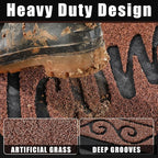 Yimobra Welcome Mat, Heavy Duty Sturdy Door Mats for Home Entrance Outdoor Indoor, Front Doormat for Outside Patio Floor Entry Porch Garage Office, Waterproof, Low Profile, 47 x 24, Maroon