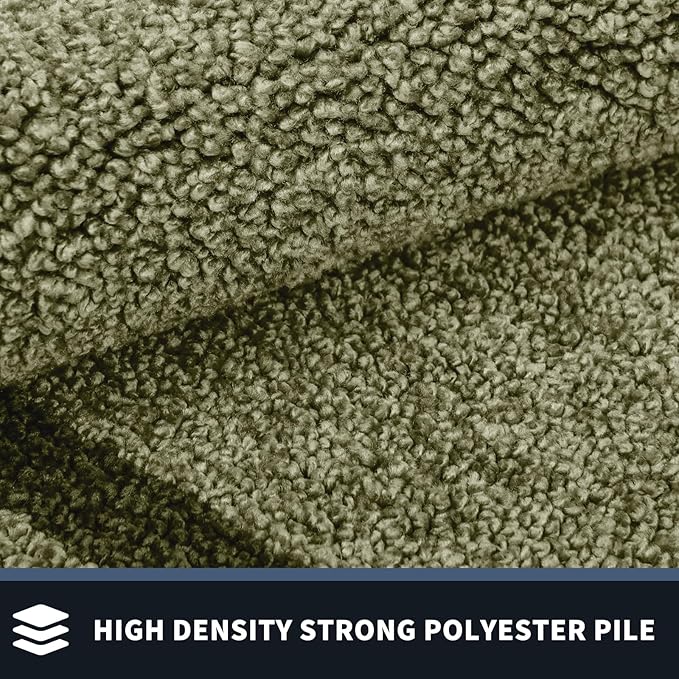 PURRUGS Dirt Trapping Door Mat 24" x 60", Non-Slip/Skid Machine Washable Entryway Rug, Shoes Scraper, Area Rug, Super Absorbent Welcome Mat for Muddy Wet Shoes and Paws, Budding Green & Sage Green