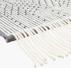 Mark&Day Wall Art, Schlublberg Modern Farmhouse Medium Gray Macrame Tapestry Wall Hanging for Living Room, Bedroom, Office or Kitchen (36"H x 24"W)