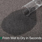 LUMI Ultra Thin Door Mat for Entryway,36"x59" Low Profile Non Slip Rubber Backing Indoor Doormat, Easy Clean Welcome Entrance Mat for Inside House, Patio, Brown