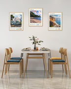 HesenDot Natural OAK Wood Yosemite National Park Framed Wall Art,12x16in Natural Scenery Canvas Wall Print,Classic Urban Landmark Wall Decor for Living Room,Bedroom,Office Gallery Gifts Set of 1