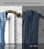 Room Darkening Curtain Rod, Wrap Around Design, Extra-Thick 1-Inch Diameter Single Drapery Rod, Extendable Metal Rod Set for the Blackout Curtains and Sheer (Antique Bronze, 84-120")