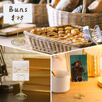 TecUnite 48 Pieces 3.35 Inch Table Number Holder Place Card Photo Holder Picture Name Menu Clips Memo Cards Stand for Wedding Reception Anniversary Birthday Party Centerpieces (Gold)