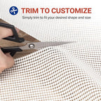 Non-Slip Rug Pad Gripper 9x13 Feet, Anti Skid Mat for Under Area Rugs, Keeps Rugs in Position and Safe, Thick Cushioned Carpet Pad for Hardwood Floors Protection