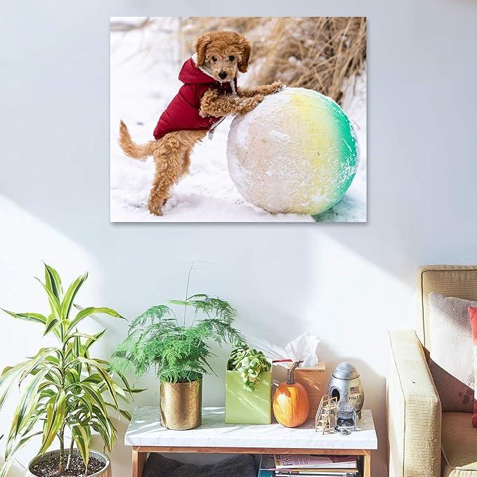 Personalized Photo to Canvas Print - Canvas Prints With Your Photos on Custom Wall Art for Bedroom, Living Room, Wedding Baby Pet Family Picture Framed Wall Art (20" W x 16" H)