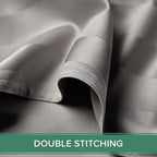 Twin Sheets by Pure Bamboo, Genuine 100% Organic Viscose Derived from Bamboo Bed Sheet Set, Luxuriously Soft & Cooling, Double Stitching, Lifetime Quality Promise (Twin, Jacquard Silver)