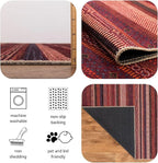 Keen Home Design 3x5 Rug - Machine Washable Entry Rug with Non-Slip Backing, Ideal for Enteryway, Kitchen, Bathroom, Laundry Room - Vintage, Easy Clean, Durable, Low Pile Rug - (3' x 5')