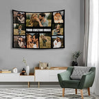 Custom Tapestry For Wall Bedroom Custom Backdrop Personalized Image Text Photo Customized Funny Tapestry Banners And Signs Multiple Pictures Horizontal Tapestrys