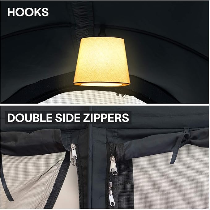 LEEDOR Bed Tent Dream Tents Bed Canopy Shelter Cabin Indoor Privacy Warm Breathable Pop Up Twin/Full/Queen for Kids and Adult Patent Pending(Mattress Not Included)