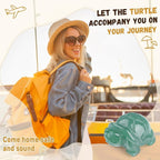 QINJIEJIE Travel Turtle Figurines for Women Best Travel Gifts for Travelers Men Green Aventurine Crystal Healing Crystals Sea Turtle Lovers Office Desk Decor Good Luck Gifts for Traveling Abroad