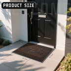 Yimobra Welcome Mat Outdoor Indoor, Waterproof Heavy Duty Front Door Mat Outside Entrance, Extra Sturdy Non-Slip Doormat, Low Profile, Dirt Trapping, 36x24 Inches, Coffee