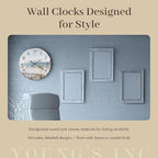 Young's Inc Wood Bear Carved Wall Clock - Wall Clocks for Living Room Decor - Functional and Decorative Beach, Lake, and Farmhouse Wall Clock - 14" W x 14" H