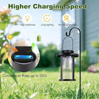 Solar Lantern Outdoor,Hanging Solar Lights Waterproof,Outdoor Wall Light Fixtures wiht Bulb,Outside Porch Lights Wall Mount for Front Garage Chicken Coop Farmhouse,2 Pack