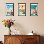 FIXSMITH 8.5x14 Picture Frame Set of 4, Photo Frame with HD Plexiglass, Display Pictures 7x10 with Mat or 8.5x14 Without Mat, Black Picture Frames Collage Wall Decor, Gallary Wall Frame